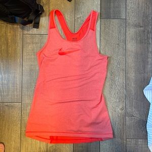 Red Nike Pro Tank Top